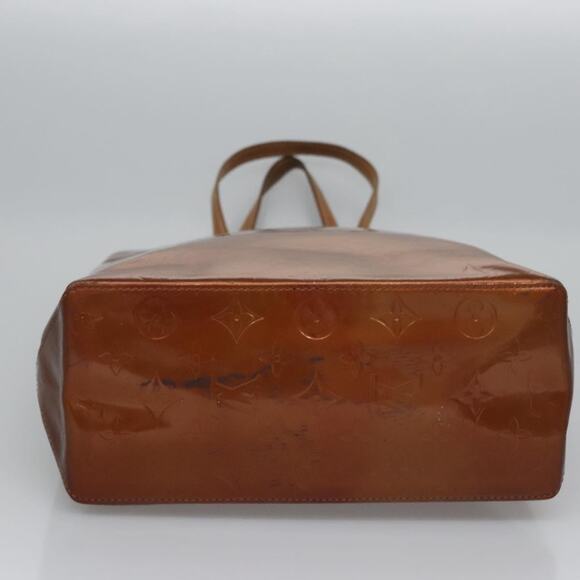 LOUIS VUITTON Monogram Vernis Reade MM Hand Bag Bronze M91143 - Picture 9 of 12